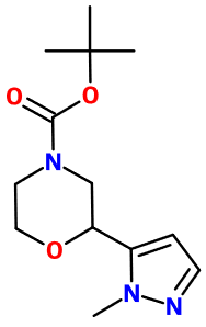 (image for) MC012611 tert-Butyl 2-(1-methyl-1H-pyrazol-5-yl)morpholine-4-carboxylate